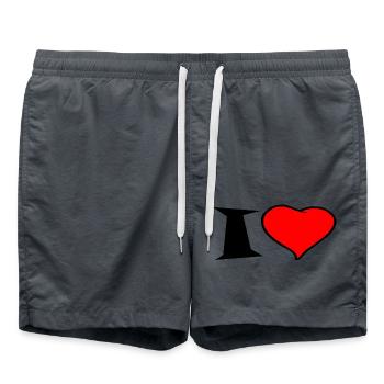 J'aime personnaliser - Short de bain - charbon - Devant - AI Model Male 185 light (185cm)