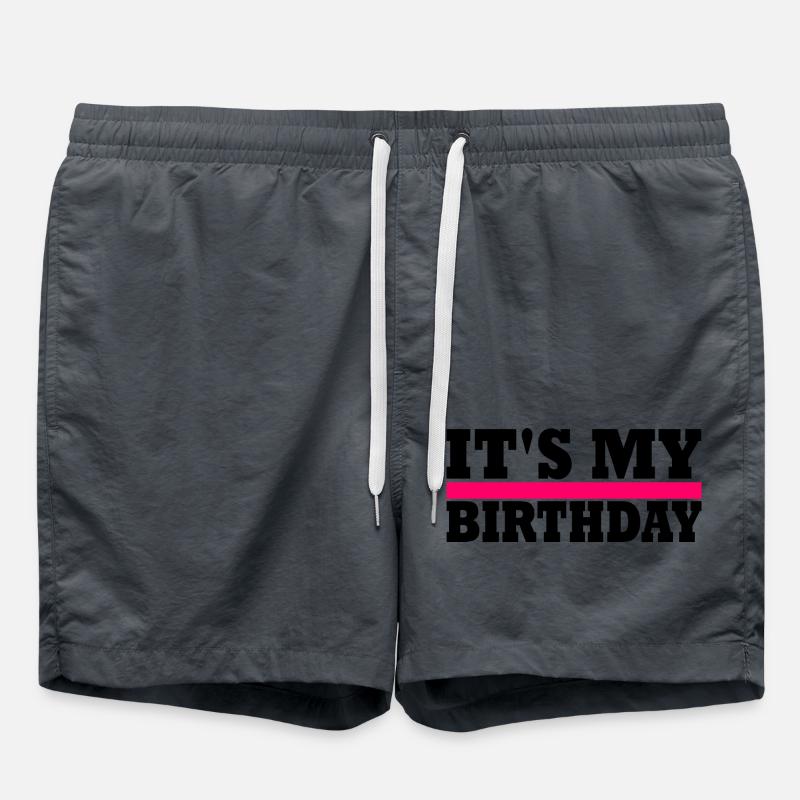 birthday - Swim Trunks - anthracite