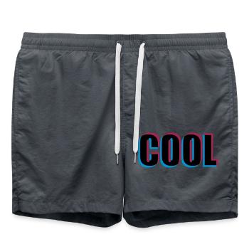 Effet 3D cool - Short de bain - charbon - Devant - AI Model Male 185 light (185cm)