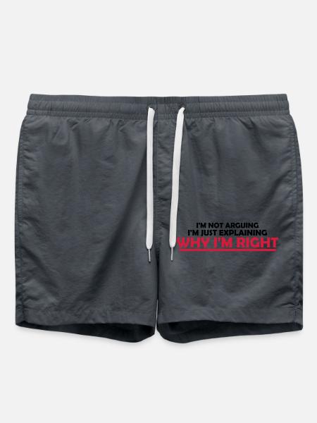 I m not arguing - Swim Trunks - anthracite