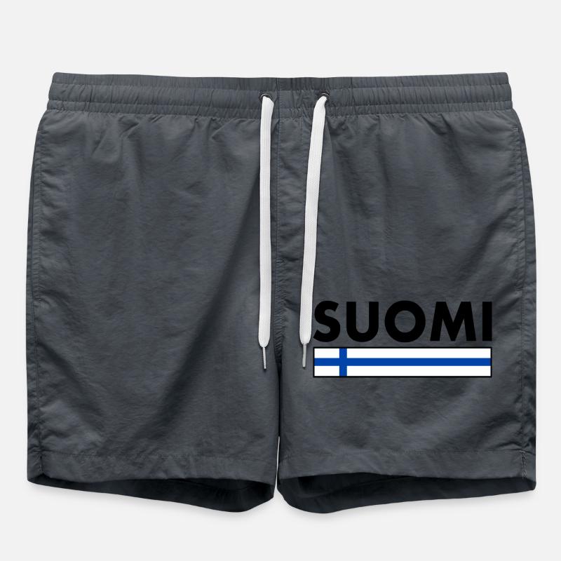 Suomi - Swim Trunks - anthracite