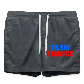 France - Short de bain - charbon - Devant - AI Model Male 185 light (185cm)