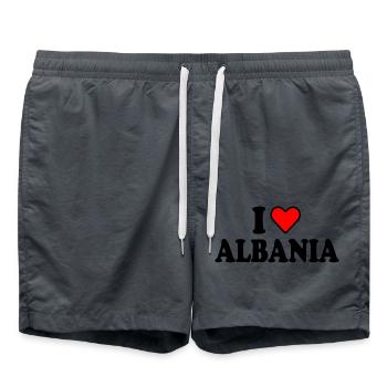 Albanie - Short de bain - charbon - Devant - AI Model Male 185 light (185cm)