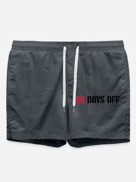 no days off quote - Swim Trunks - anthracite