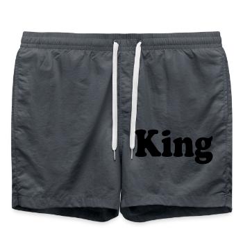 King - Badeshorts - Anthrazit - Vorne - AI Model Male 185 light (185cm)