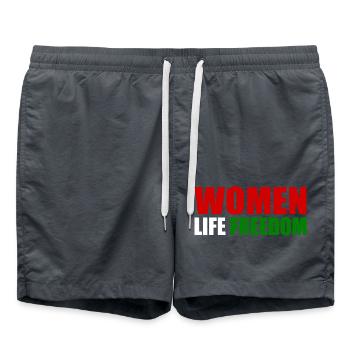 Women life freedom - Short de bain - charbon - Devant - AI Model Male 185 light (185cm)