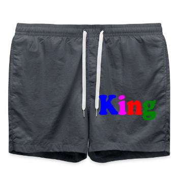 King - Badeshorts - Anthrazit - Vorne - AI Model Male 185 light (185cm)