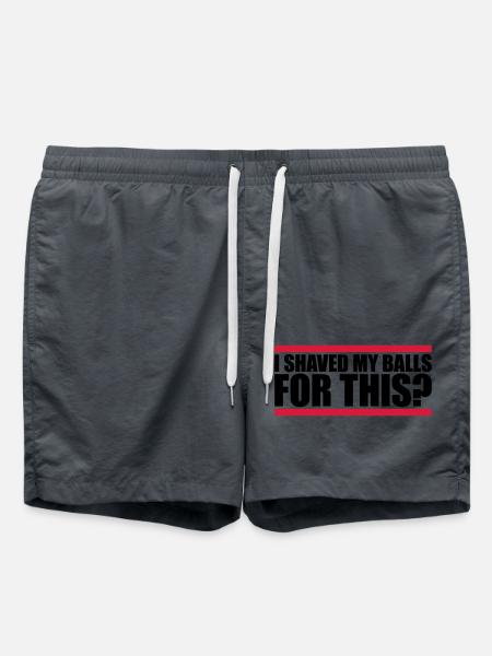I shaved my balls - Swim Trunks - anthracite
