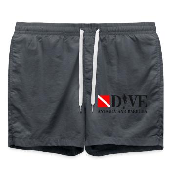 Plongée - Antigua-et-Barbuda - Caraïbes - Short de bain - charbon - Devant - AI Model Male 185 light (185cm)