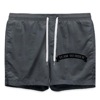 team member - Badeshorts - Anthrazit - Vorne - AI Model Male 185 light (185cm)