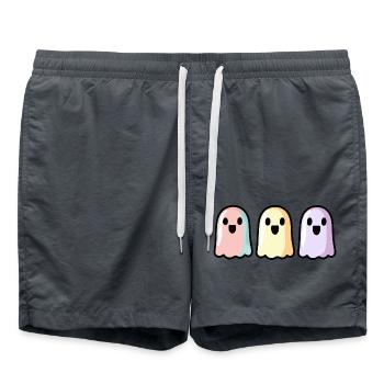 Fantômes Halloween Coloré - Short de bain - charbon - Devant - AI Model Male 185 light (185cm)