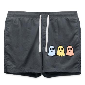 Ghosts Halloween Équipe drôle - Short de bain - charbon - Devant - AI Model Male 185 light (185cm)