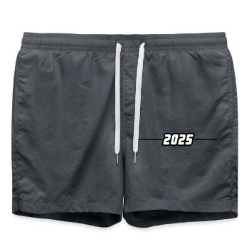 2025 Linie - Badeshorts - Anthrazit - Vorne - AI Model Male 185 light (185cm)