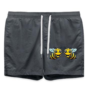 Guêpe abeille 2 - Short de bain - charbon - Devant - AI Model Male 185 light (185cm)