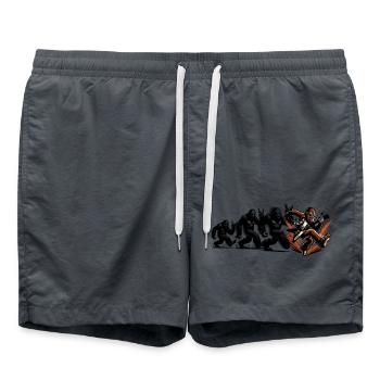Bigfoot guitariste Evolution Walk - Short de bain - charbon - Devant - AI Model Male 185 light (185cm)