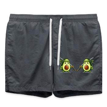 Avocat Samouraï 2 - Short de bain - charbon - Devant - AI Model Male 185 light (185cm)