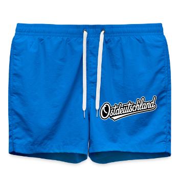 East Germany - Funny German Memes - Swim Trunks - cobalt blue - Front
