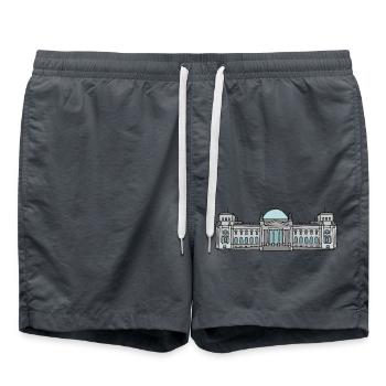 Reichstag building BERLIN c - Swim Trunks - anthracite - Front - AI Model Male 185 light (185cm)