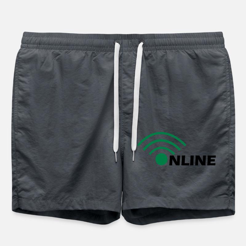 Online - Badeshorts - Anthrazit