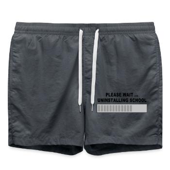School Graduation Funny Gift - Swim Trunks - anthracite - Front - AI Model Male 185 light (185cm)
