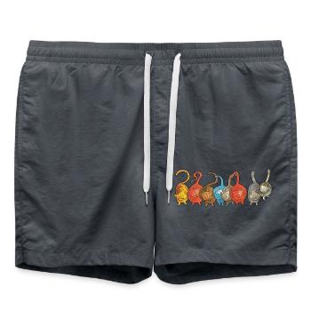 Cats Cat - Swim Trunks - anthracite - Front - AI Model Male 185 light (185cm)