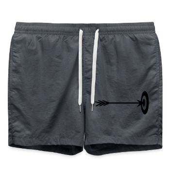 cible archer centre hit arrow bo - Short de bain - charbon - Devant - AI Model Male 185 light (185cm)