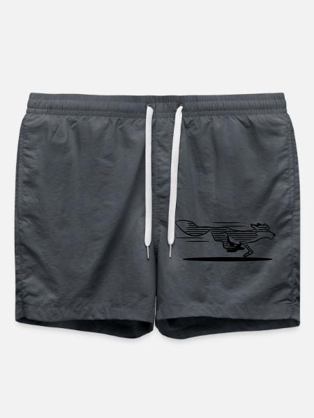 Fox running race striped - Swim Trunks - anthracite