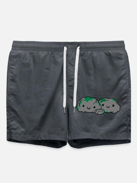 dear family stone mum dad - Swim Trunks - anthracite