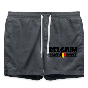 La Belgique - Short de bain - charbon - Devant - AI Model Male 185 light (185cm)