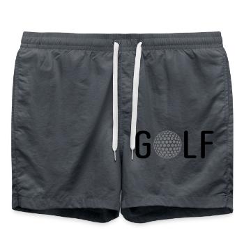 Golf - Badeshorts - Anthrazit - Vorne - AI Model Male 185 light (185cm)