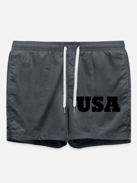 Usa - Badeshorts - Anthrazit