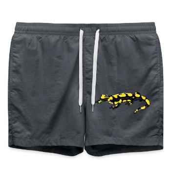 Fire Salamander I - Swim Trunks - anthracite - Front - AI Model Male 185 light (185cm)
