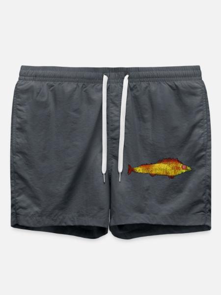 Paul Klee - Guldfisken - Der Goldfisch - Badshorts - kolgrå