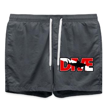 DIVE CHARACTERISTICS SHARK - Swim Trunks - anthracite - Front - AI Model Male 185 light (185cm)