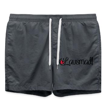 Lausmadl - Badeshorts - Anthrazit - Vorne - AI Model Male 185 light (185cm)