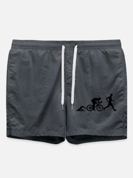 Triathlon Sport Wettkampf - Badeshorts - Anthrazit