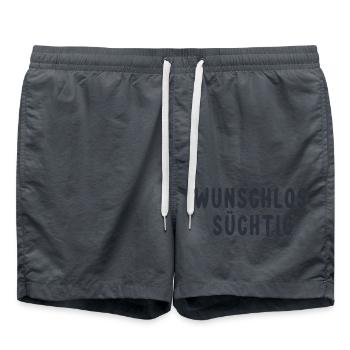 Wunschlos Süchtig - Badeshorts - Anthrazit - Vorne - AI Model Male 185 light (185cm)