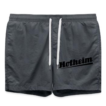 Hofheim - Textdesign mit Stadtnamen - Badeshorts - Anthrazit - Vorne - AI Model Male 185 light (185cm)