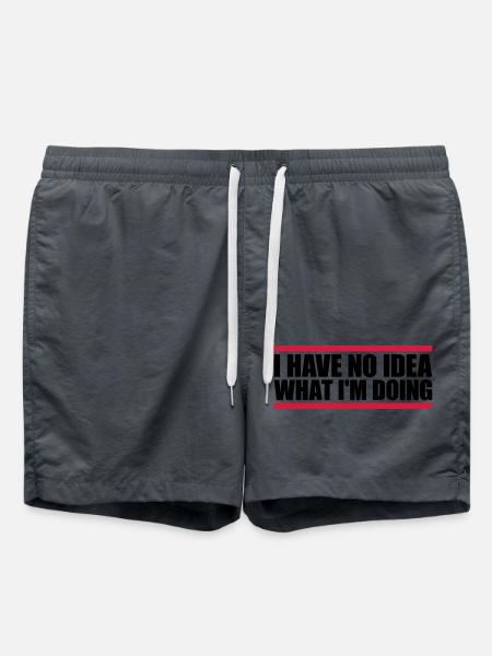 I Have No Idea - Swim Trunks - anthracite