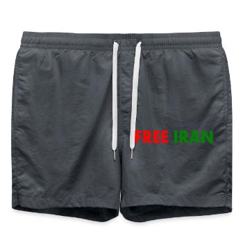 Free iran - Swim Trunks - anthracite - Front - AI Model Male 185 light (185cm)