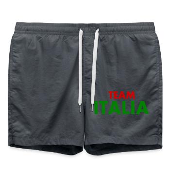 Team italia - Swim Trunks - anthracite - Front - AI Model Male 185 light (185cm)