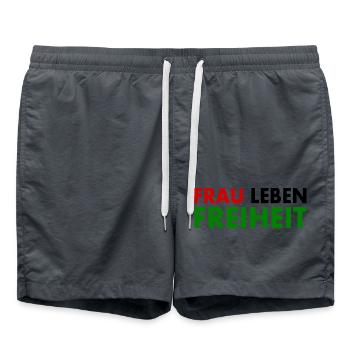 La liberté de vie des femmes - Short de bain - charbon - Devant - AI Model Male 185 light (185cm)
