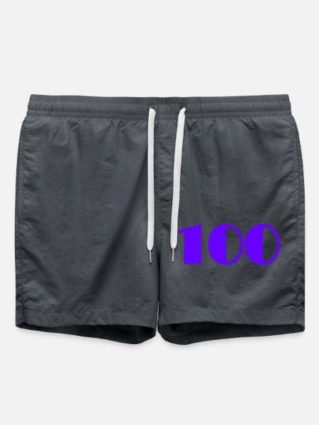100. 100 ANS. 100e ANNIVERSAIRE. ANNIVERSAIRE - Short de bain - charbon
