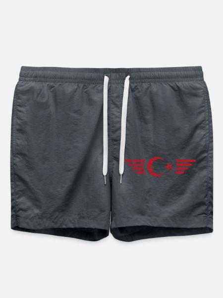ich liebe Türkei Türkiye - Badeshorts - Anthrazit