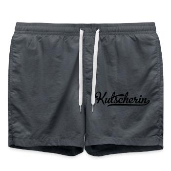 Kutscherin - Badeshorts - Anthrazit - Vorne - AI Model Male 185 light (185cm)