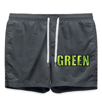 GREEN - Badeshorts - Anthrazit - Vorne - AI Model Male 185 light (185cm)