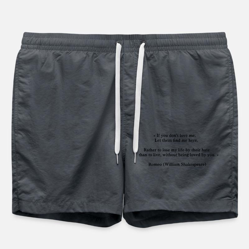 Romeo (quote) - Swim Trunks - anthracite