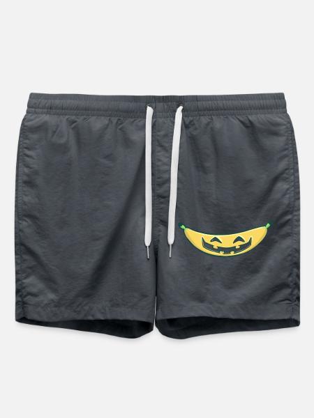 Halloween Banane (ohne Text) - Badeshorts - Anthrazit