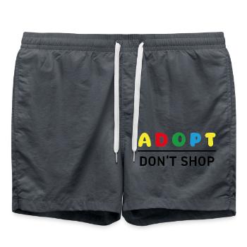 Colors Froh - Adopt Don't Shop - Swim Trunks - anthracite - Front - AI Model Male 185 light (185cm)