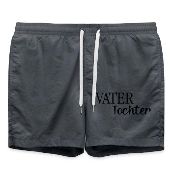 Dad Daddy Father Daughter Son Father's Day Men's Shirt - Swim Trunks - anthracite - Front - AI Model Male 185 light (185cm)